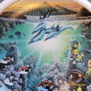 Danbury Mint Collectible Plate: Honolua: Bay of Piilani